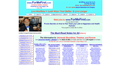 Desktop Screenshot of formefirst.com